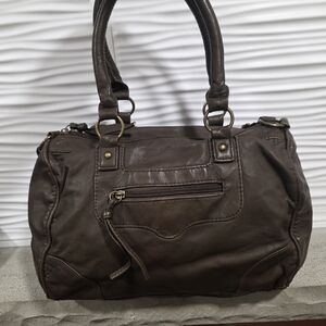 Elegant Brown Leather Handbag